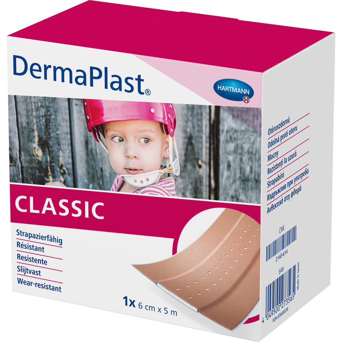 HARTMANN DermaPlast Classic 6 cm x 5 m Pflaster, 1 St. Pflaster