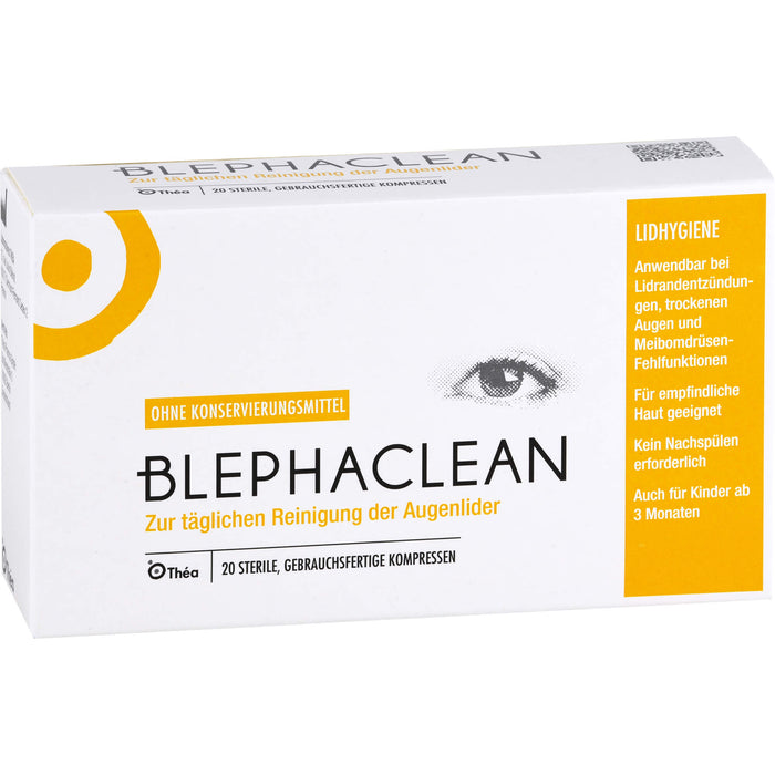 BLEPHACLEAN sterile Kompressen zur Lidreinigung, 20 pcs. Compresses