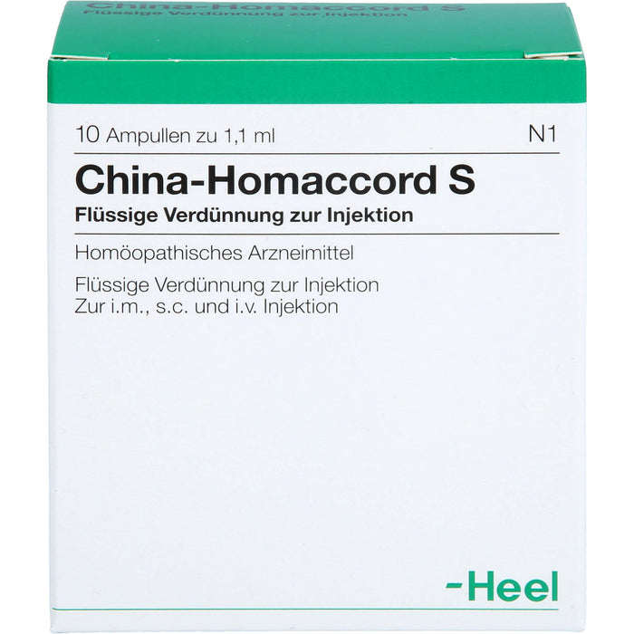 China-Homaccord S Inj.-Lsg., 10 St. Ampullen