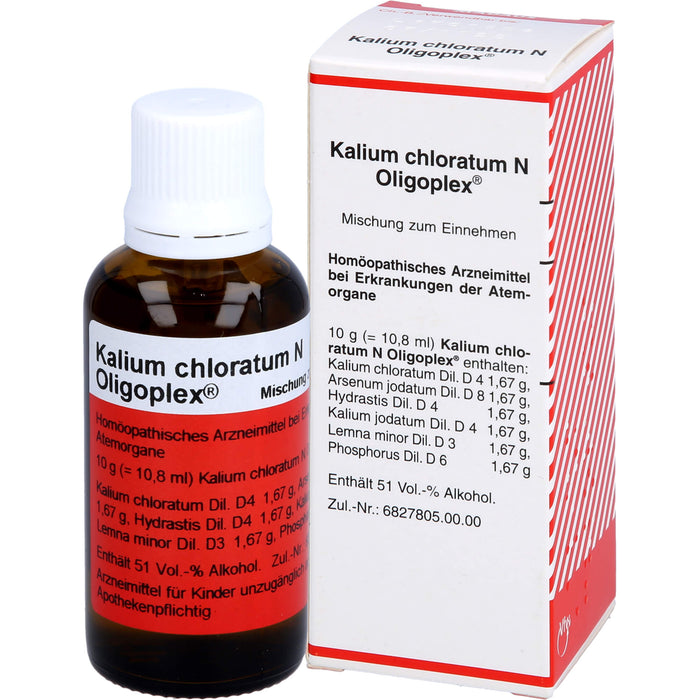 Kalium chloratum N Oligoplex Mischung bei Erkrankungen der Atemorgane, 50 ml Lösung