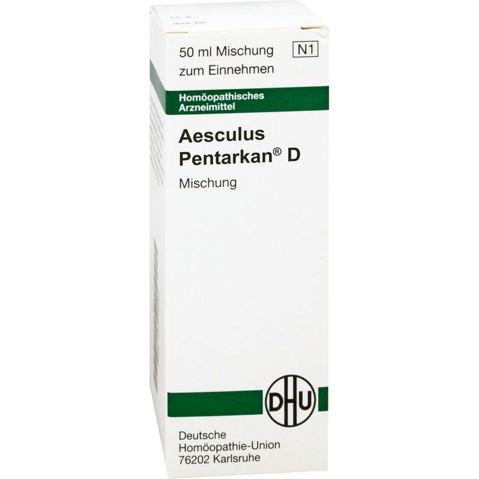 DHU Aesculus Pentarkan D Mischung bei Venenerkrankungen, 50 ml Lösung