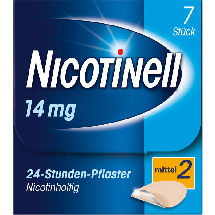 Nicotinell 14 mg/24-Stunden-Pflaster (bisher 35 mg) Stärke 2 (mittel), 7 St. Pflaster