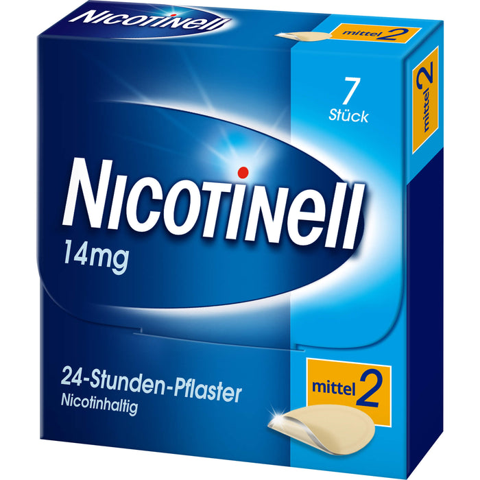 Nicotinell 14 mg/24-Stunden-Pflaster (bisher 35 mg) Stärke 2 (mittel), 7 St. Pflaster