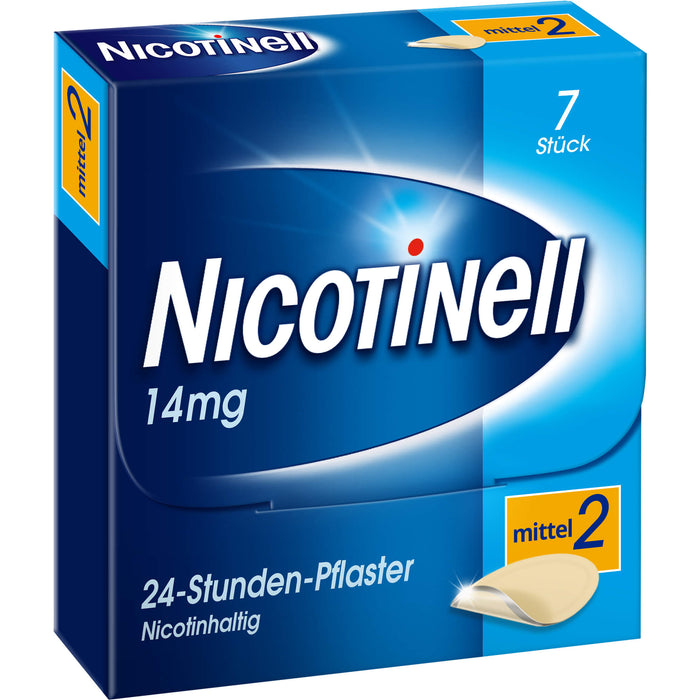 Nicotinell 14 mg/24-Stunden-Pflaster (bisher 35 mg) Stärke 2 (mittel), 7 St. Pflaster