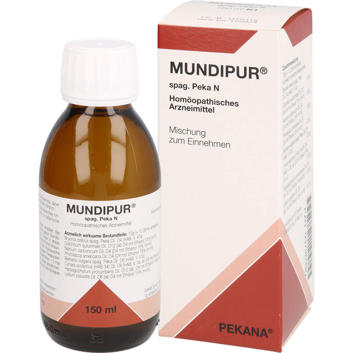 Mundipur spag. Pekana N Saft, 150 ml Lösung