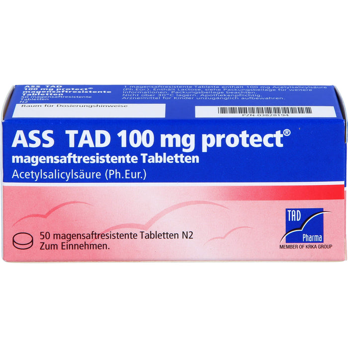 ASS TAD 100 mg protect Tabletten, 50 St. Tabletten