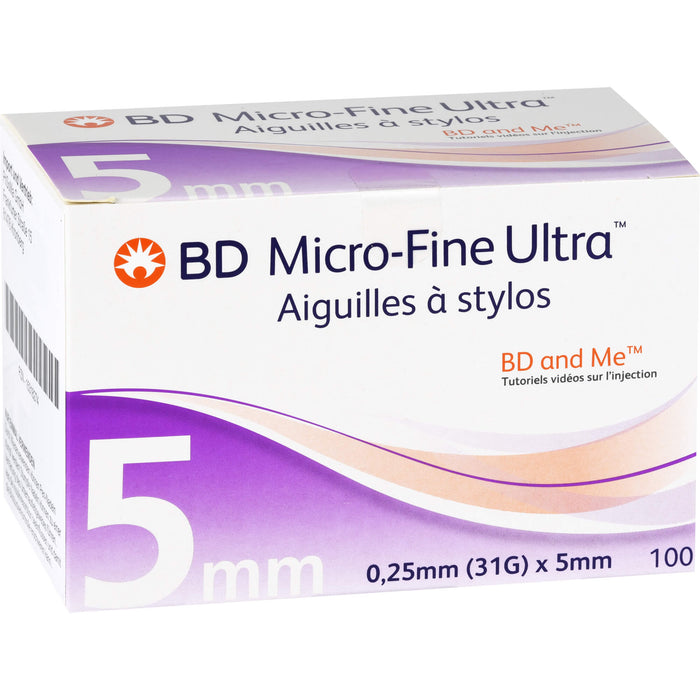 BD Micro FINE Ultra Pen-Nadeln 0,25x5mm, 100 St KAN