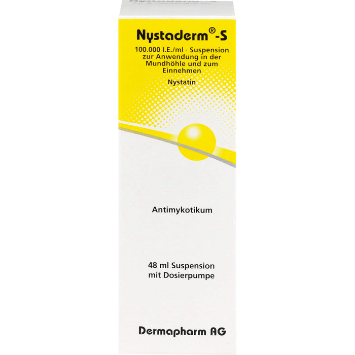 Nystaderm®-S 100.000 I.E./ml Suspension zur Anwendung in der Mundhöhle und zum Einnehmen, 48 ml Lösung