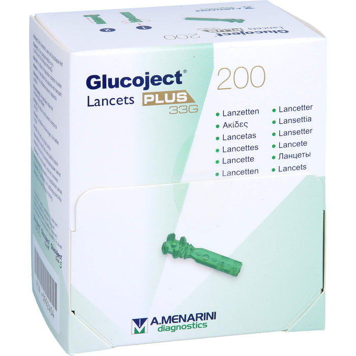 Glucoject Lancets PLUS 33G, 200 St LAN