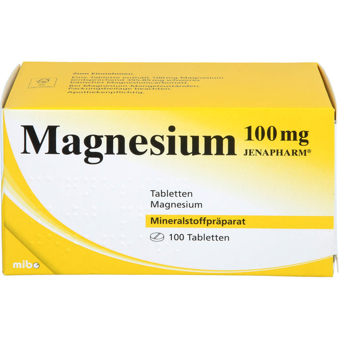 Magnesium 100 mg JENAPHARM Tbl., 100 St TAB