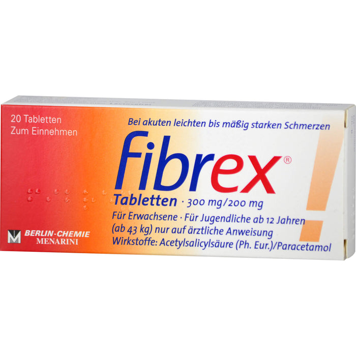 BERLIN-CHEMIE fibrex Tabletten bei Schmerzen, 20 St. Tabletten