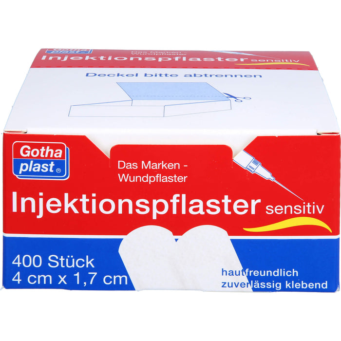 Gothaplast Injektionspflaster sensitiv 4 x 1,7 cm, 400 St. Pflaster