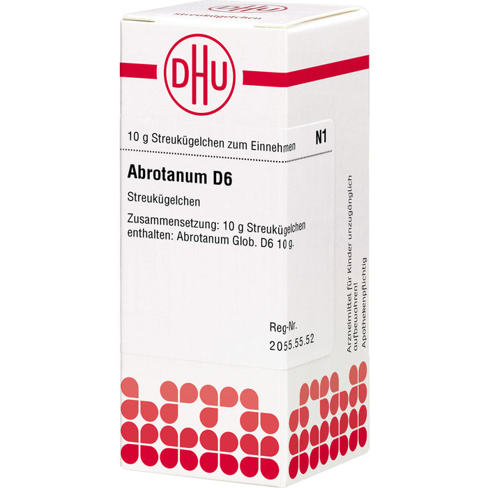 DHU Abrotanum D6 Streukügelchen, 10 g Globuli