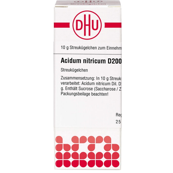 DHU Acidum nitricum D200 Streukügelchen, 10 g Globuli