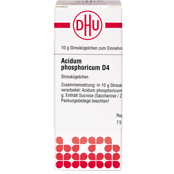 DHU Acidum phosphoricum D4 Streukügelchen, 10 g Globuli