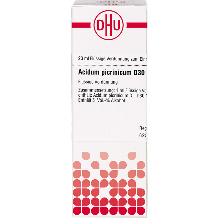 DHU Acidum picrinicum D30 Dilution, 20 ml Lösung