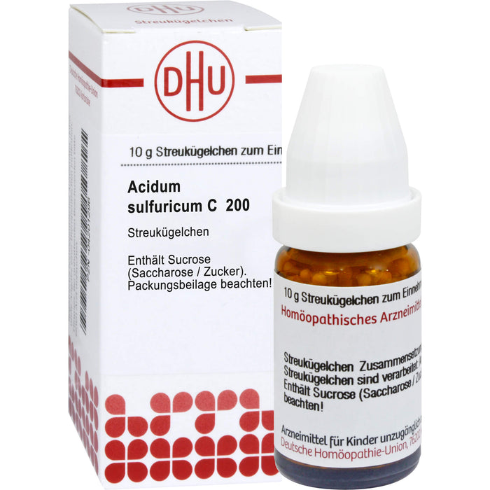 DHU Acidum sulfuricum C200 Streukügelchen, 10 g Globuli