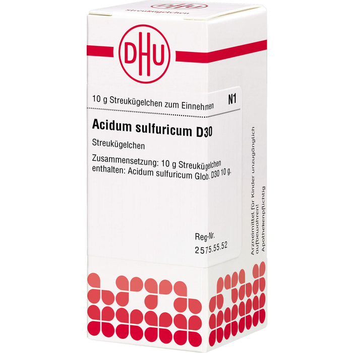 DHU Acidum sulfuricum D30 Streukügelchen, 10 g Globuli