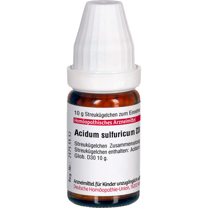 DHU Acidum sulfuricum D30 Streukügelchen, 10 g Globuli