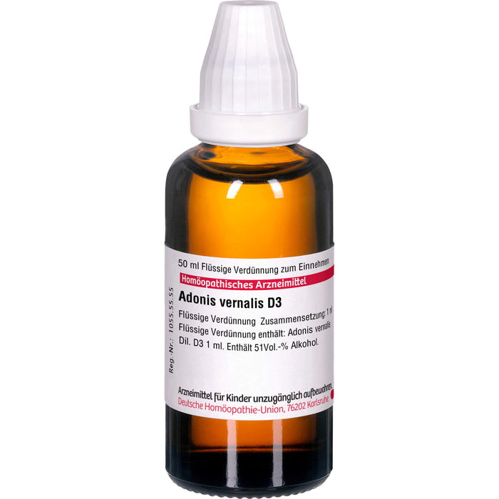 Adonis vernalis D3 DHU Dilution, 50 ml Lösung