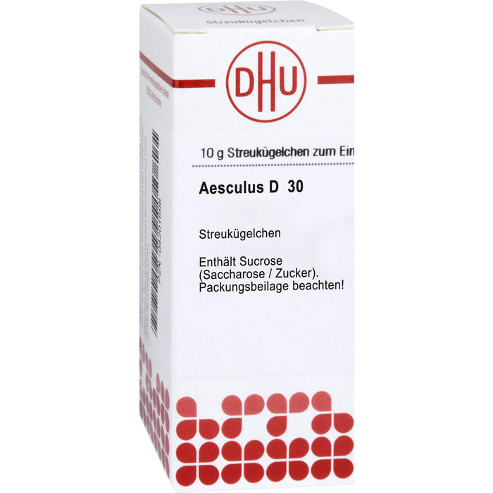 DHU Aesculus D30 Streukügelchen, 10 g Globuli