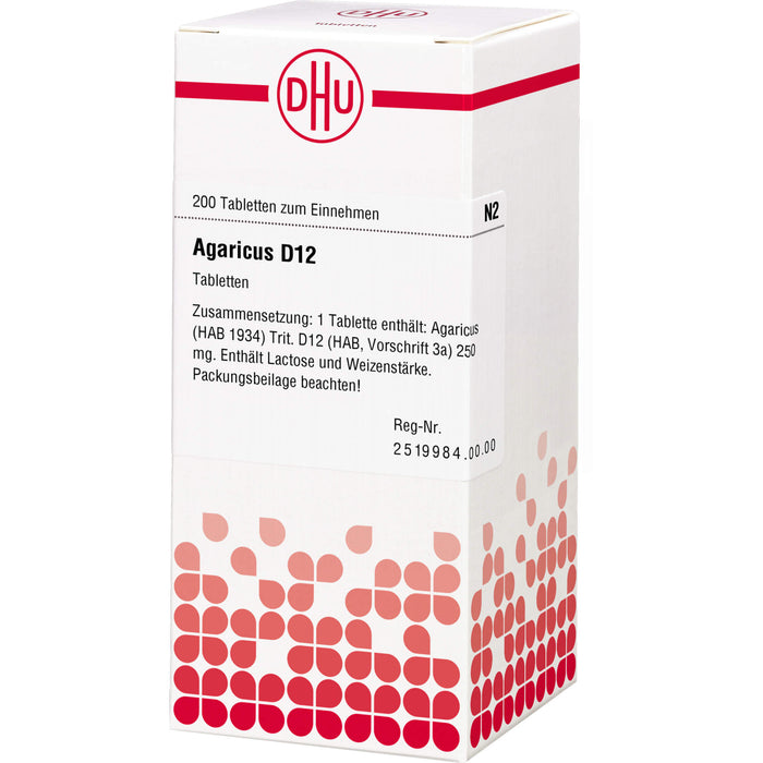 DHU Agaricus D12 Tabletten, 200 St. Tabletten