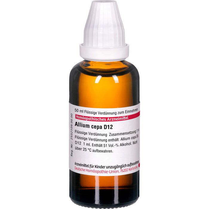 DHU Allium cepa D12 Dilution, 50 ml Lösung