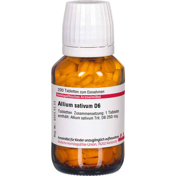 DHU Allium sativum D6 Tabletten, 200 St. Tabletten