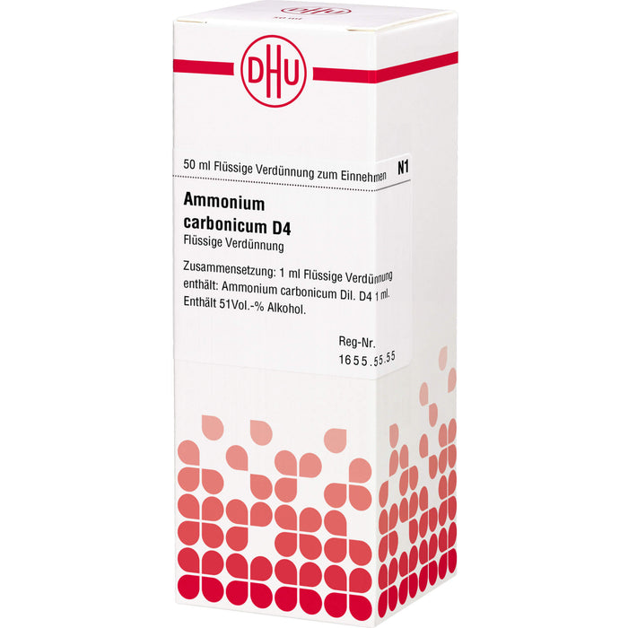 DHU Ammonium carbonicum D4 flüssige Verdünnung, 50 ml Lösung