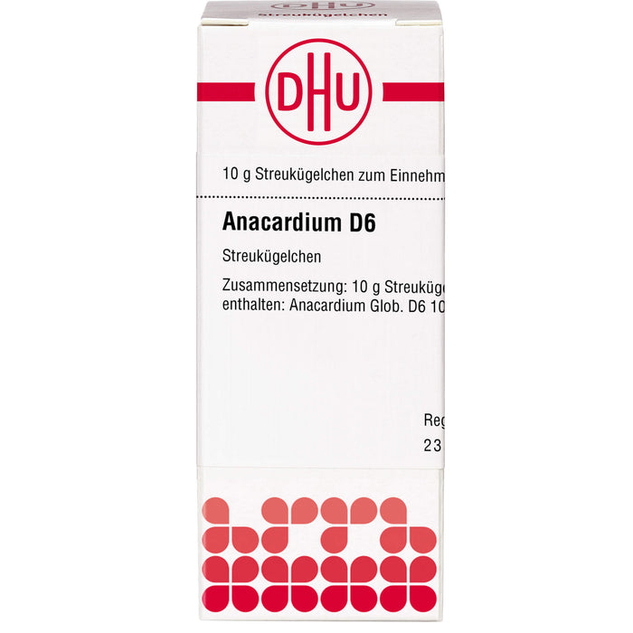 DHU Anacardium D6 Streukügelchen, 10 g Globuli