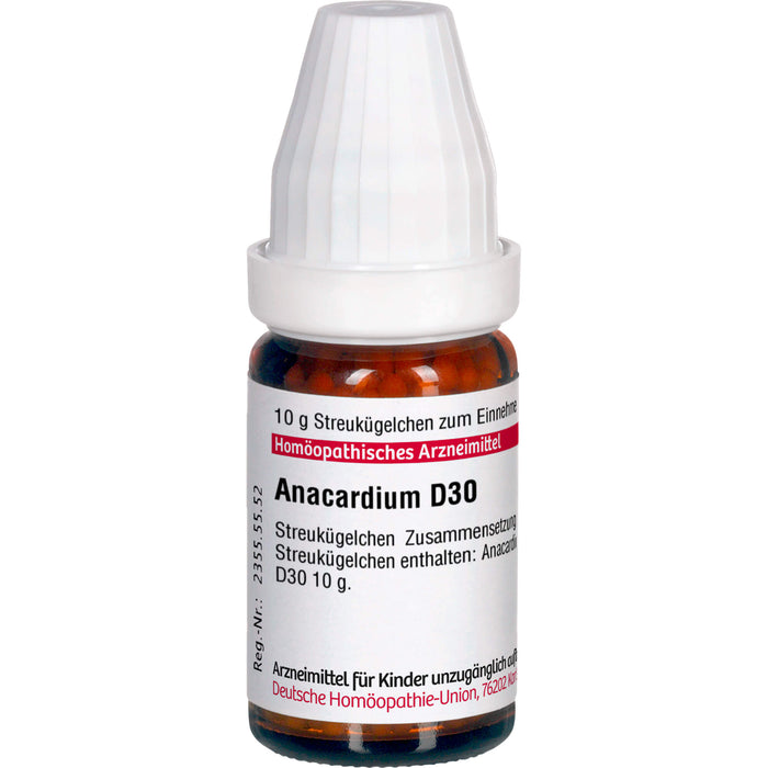 DHU Anacardium D30 Streukügelchen, 10 g Globuli