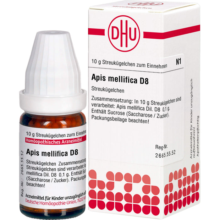DHU Apis mellifica D8 Streukügelchen, 10 g Globuli
