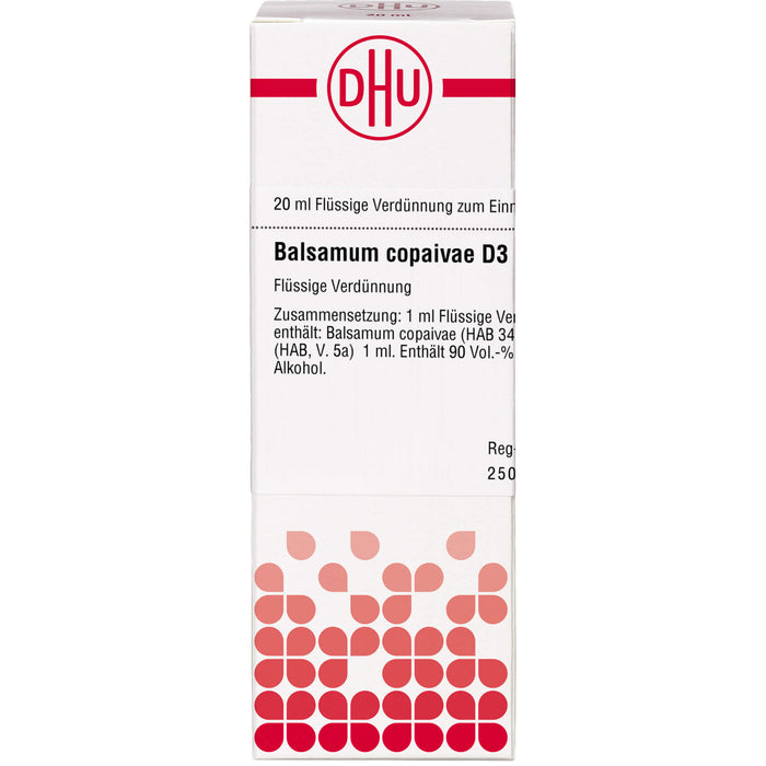 Balsamum copaivae D3 DHU Dilution, 20 ml Lösung