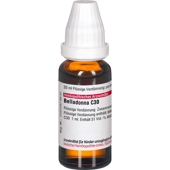 Belladonna C30 DHU Dilution, 20 ml Lösung