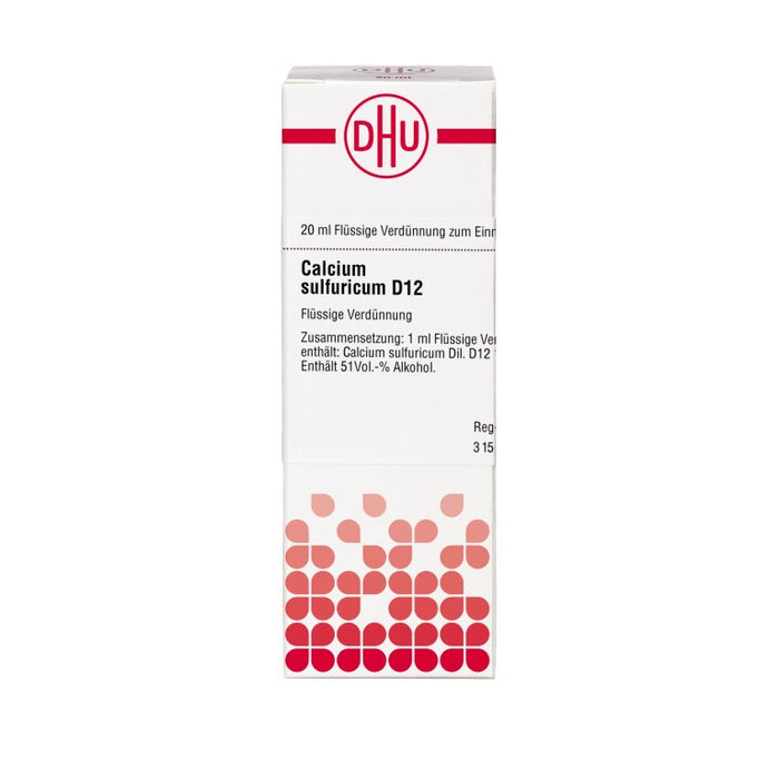 Calcium sulfuricum D12 DHU Dilution, 20 ml Lösung