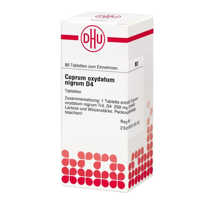 DHU Cuprum oxydatum nigrum D 4 Tabletten, 80 St. Tabletten