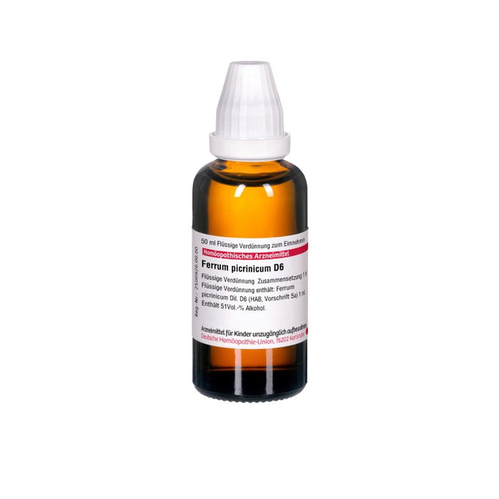 DHU Ferrum picrinicum D6 Dilution, 50 ml Lösung