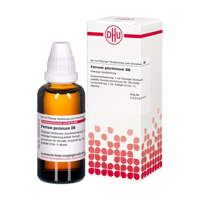 DHU Ferrum picrinicum D6 Dilution, 50 ml Lösung