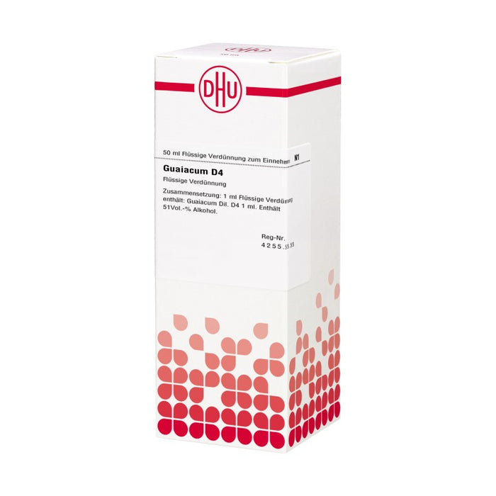 Guaiacum D4 DHU Dilution, 50 ml Lösung