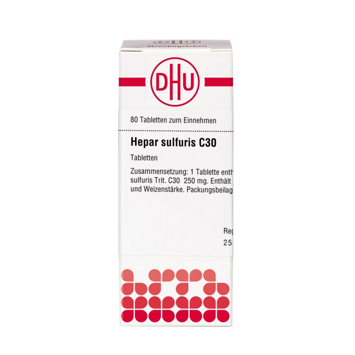 Hepar sulfuris C30 DHU Tabletten, 80 St. Tabletten