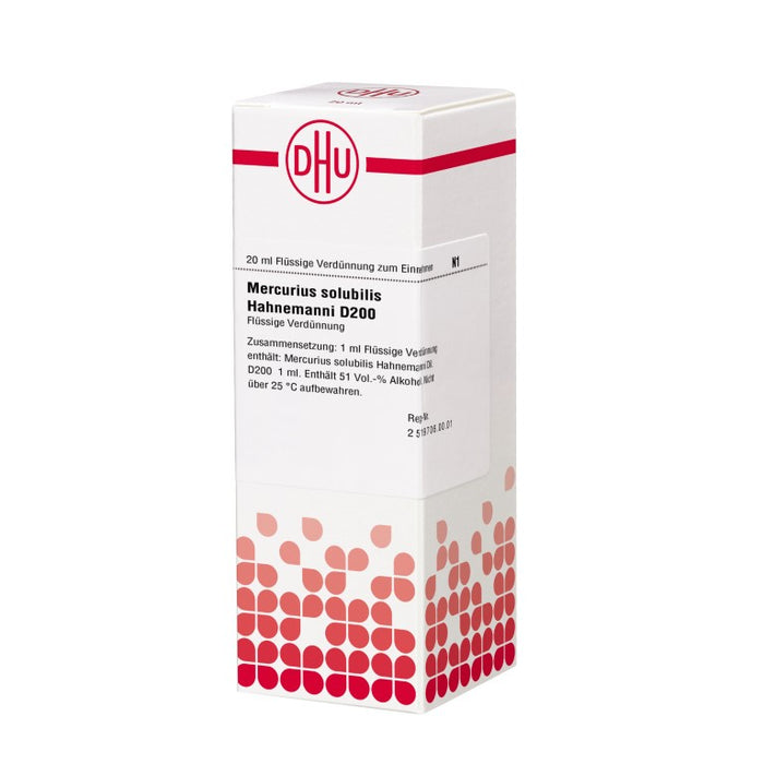 Mercurius solubilis Hahnemanni D200 DHU Dilution, 20 ml Lösung