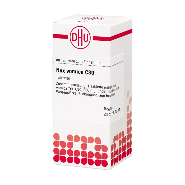 DHU Nux vomica C30 Tabletten, 80 St. Tabletten