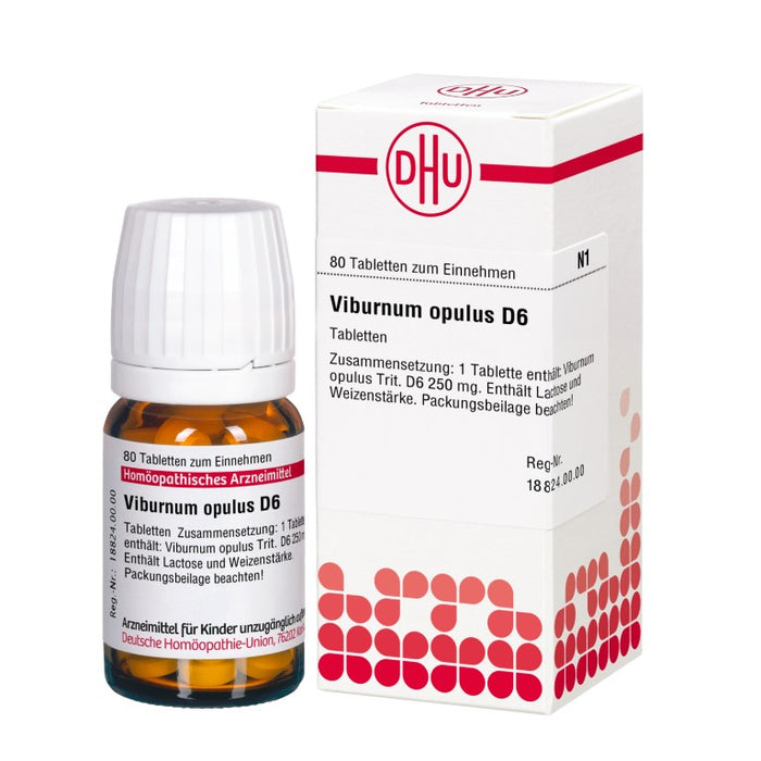 Viburnum opulus D6 DHU Tabletten, 80 St. Tabletten