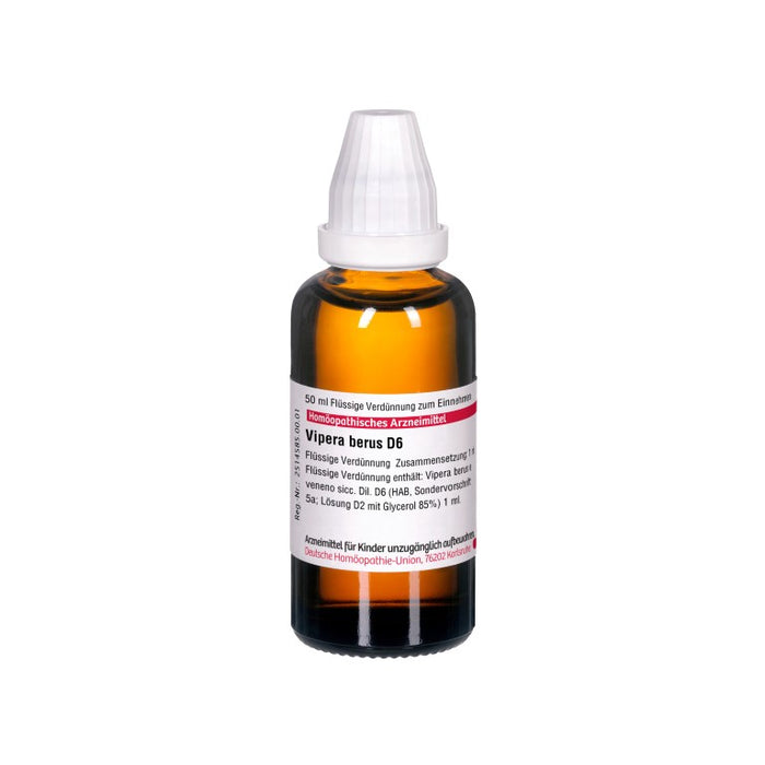Vipera berus D6 DHU Dilution, 50 ml Lösung