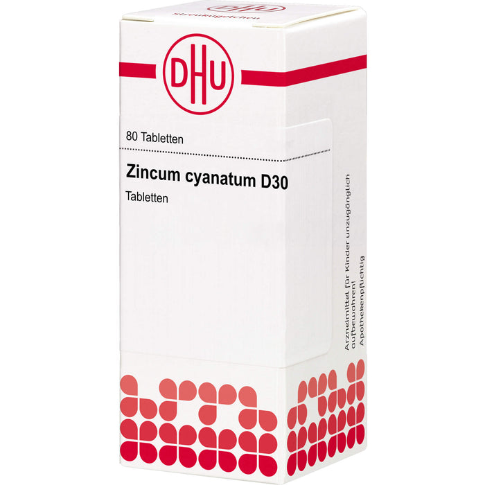 Zincum cyanatum D30 DHU Tabletten, 80 St. Tabletten