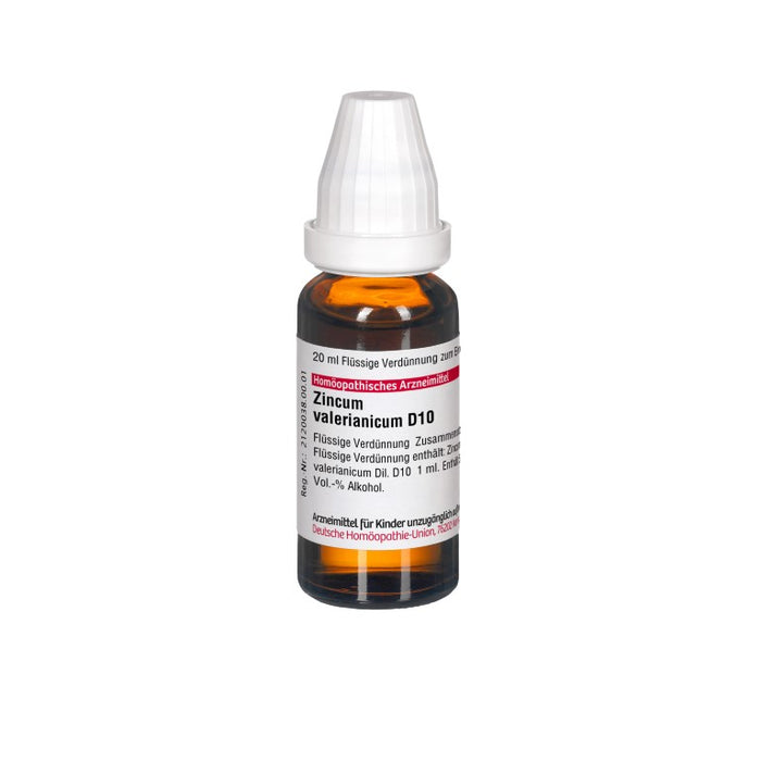 DHU Zincum valerianicum D10 Dilution, 20 ml Lösung