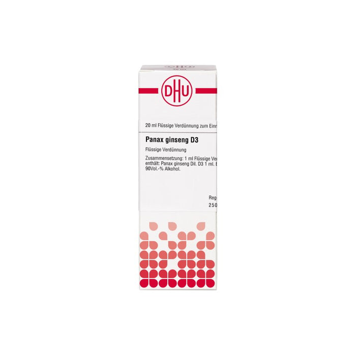 Panax ginseng D3 DHU Dilution, 20 ml Lösung