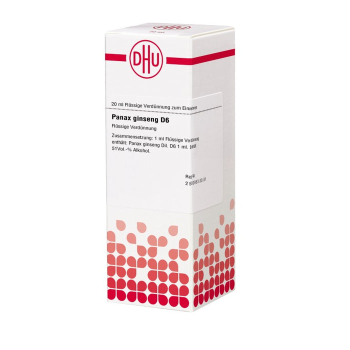 Panax ginseng D6 DHU Dilution, 20 ml Lösung