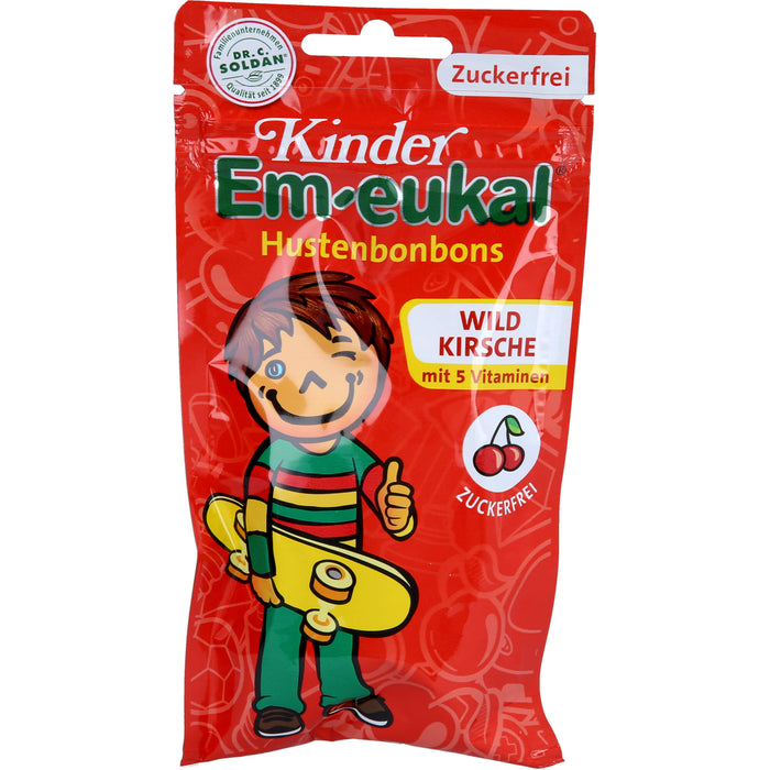 Kinder Em-eukal Hustenbonbons Wildkirsche zuckerfrei, 75 g Bonbons