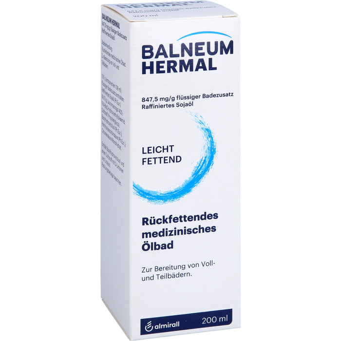 Balneum Hermal rückfettendes Ölbad gegen trockene, leicht juckende Haut, 200 ml Lösung
